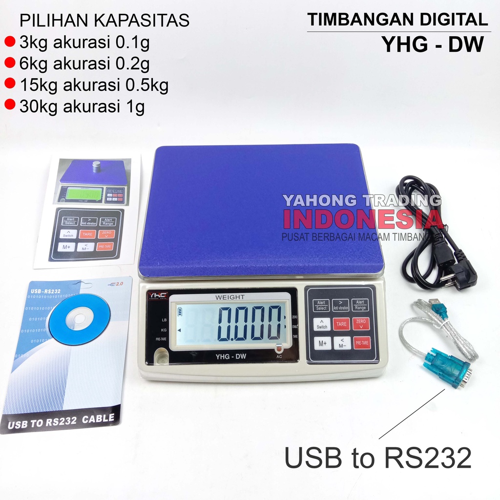 Timbangan Digital Meja Barang Paket YHG DW 3kg 6kg 15kg 30kg