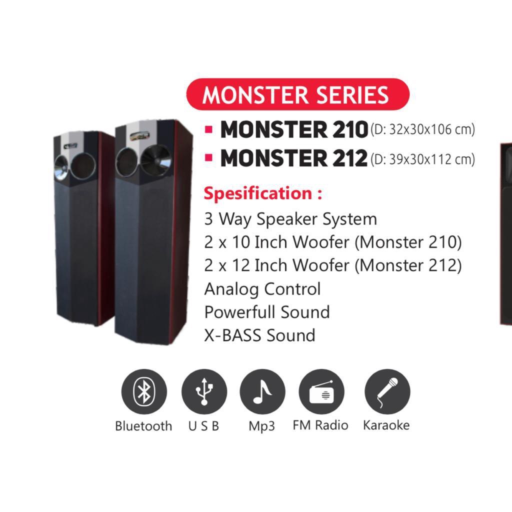 Speaker Bluetooth Roadmaster Monster 210