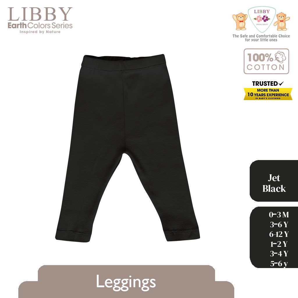 [Size 1-4 Tahun] Libby Earth Colors Legging Anak Perempuan