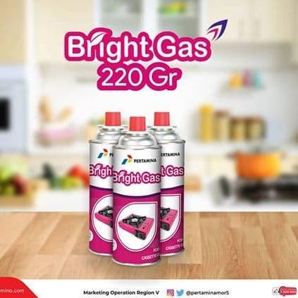 Big Sale Tabung Gas Kaleng Portable Bright Gas Kaleng BrightGas cocok untuk semua merk kompor portab
