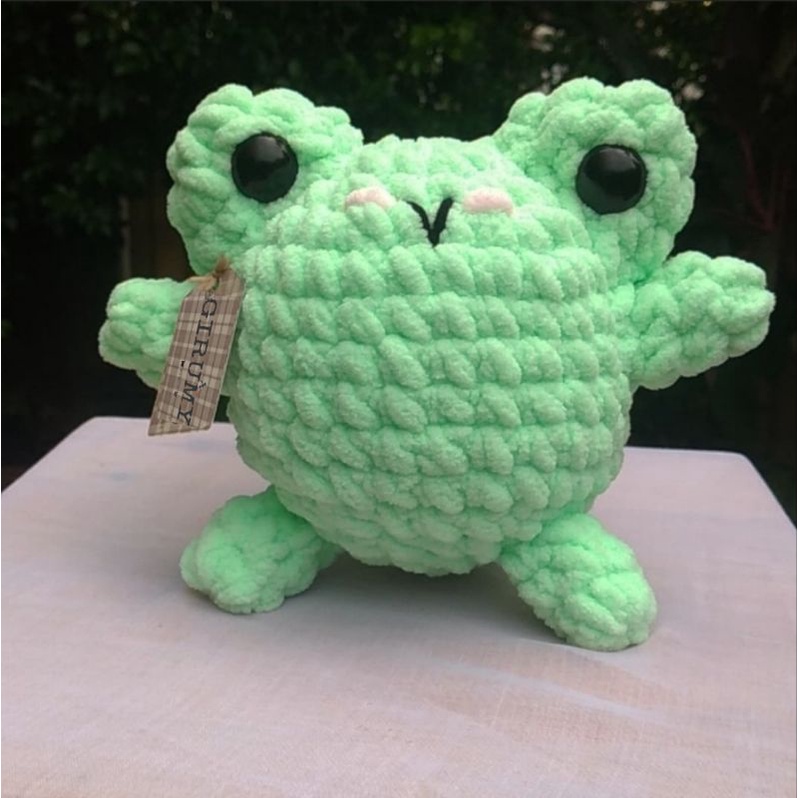 frog amigurumi  boneka katak  boneka rajut amigurumi lucu rajut