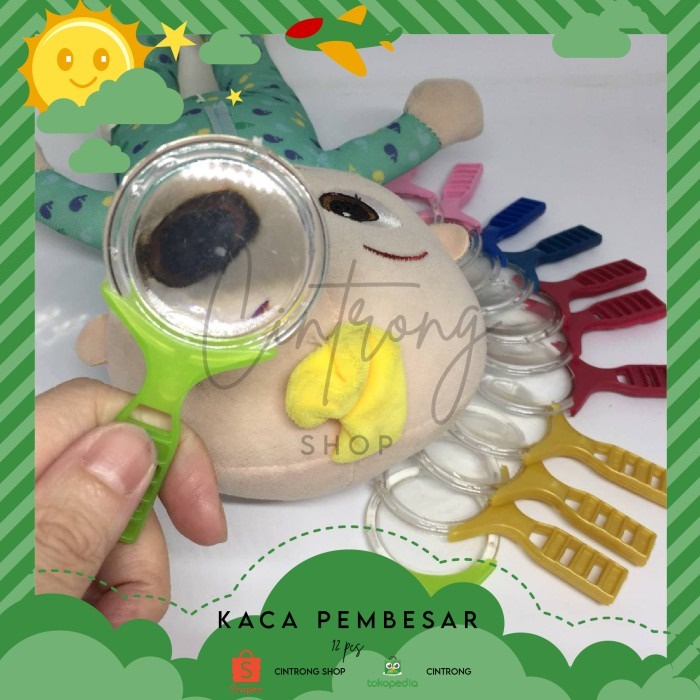 

Kaca Pembesar 12pcs / Kaca Api / Mainan Edukasi Anak-anak