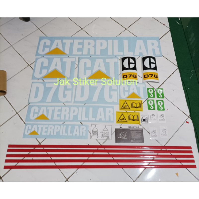 

Stiker Dozer Caterpillar Cat D7G Sticker Alat berat