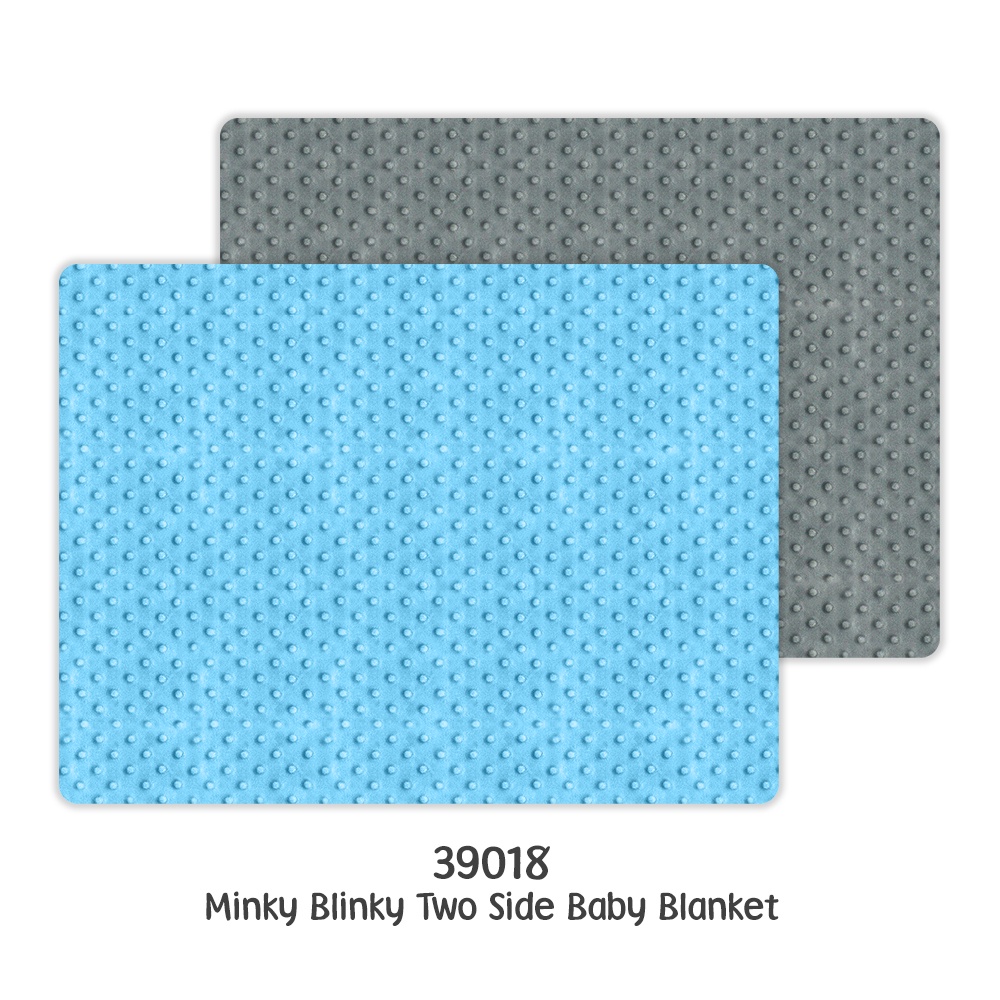 Kiddy Selimut Bayi 2 Sisi / Minky Blinky Two Side Baby Blanket / 39018