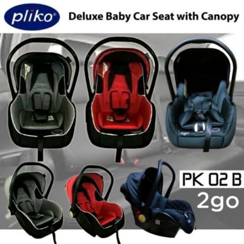 Pliko Infant Carner 2 GO PK 02 B / Kursi Dudukan  / Carseat Baby Carrier Pliko PK 02 B 2 Go / Kursi Dudukan Mobil Bayi