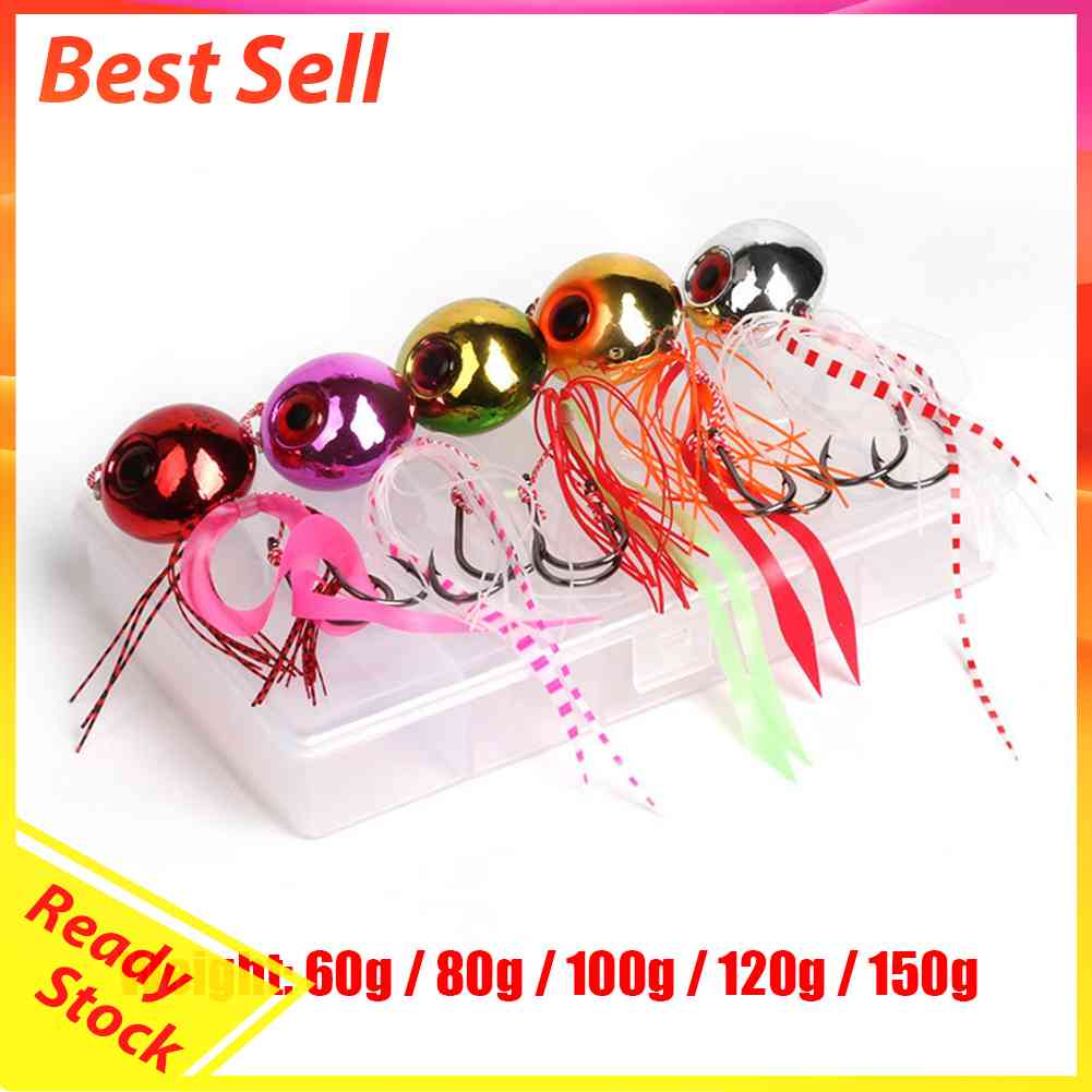 5 Pcs Umpan Pancing Hard Bait Bentuk Ikan Imitasi Menyala