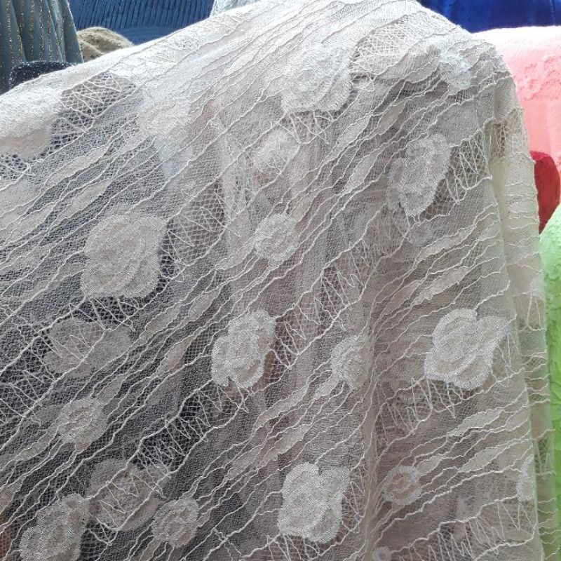 kain/bahan tile brukat korea.brukat import.