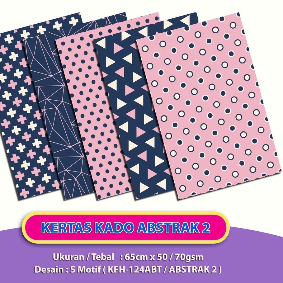 

Special Kertas Kado Abstrak isi 50 / Bungkus Kado Motif Abstract KFH-124ABT ✓