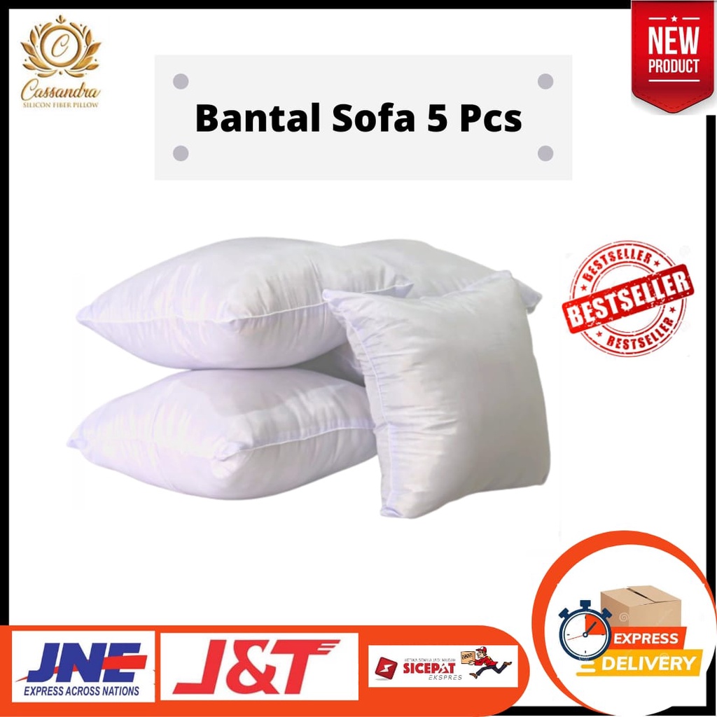 Bantal Sofa Kecil Set Isi Silikon Polos