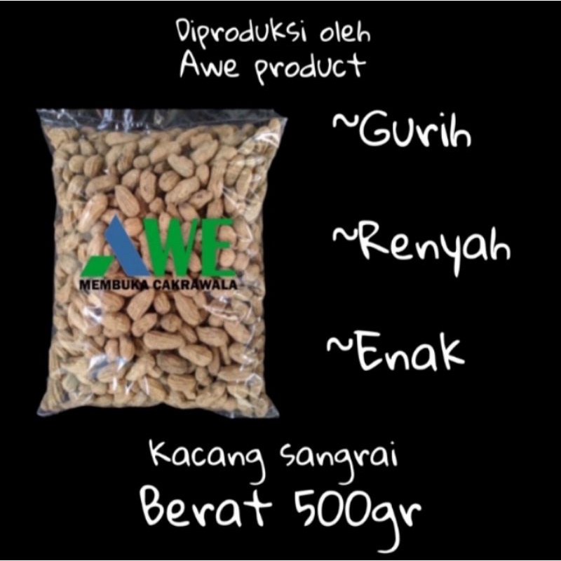 

kacang sangrai 500 gr