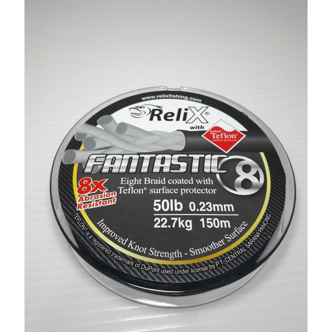 Pe Relix Fantastic X8 150 M Teflon Meter Benang Senar Braid X 8