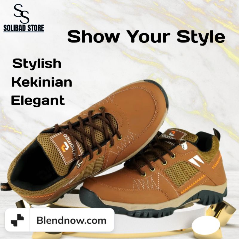 Sepatu Boot Boots Pria Cewek Casual Kulit Pendek D04