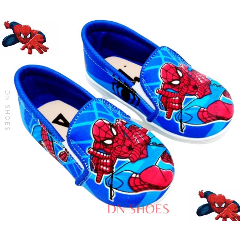 Sepatu Anak Laki-Laki Karakter Laba Laba Spider Navy