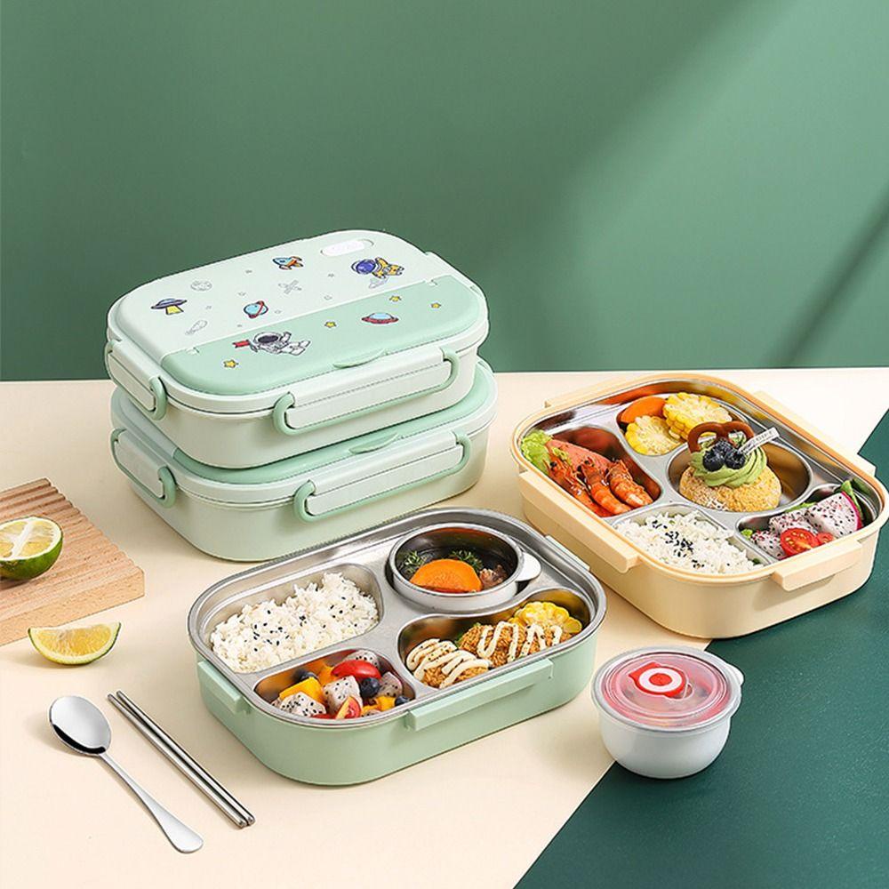 Preva Five Grids Lunch Box Plastik Microwave Kapasitas Tinggi Bento Box