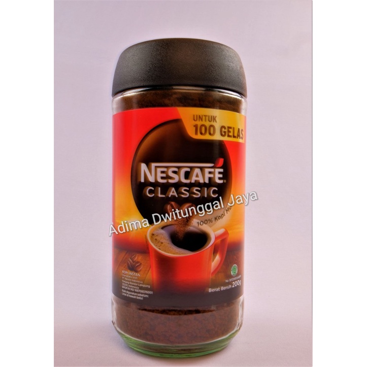 Nescafe Classic Bottle 200 gr / Nescafe Kopi Instan / Kopi Instan