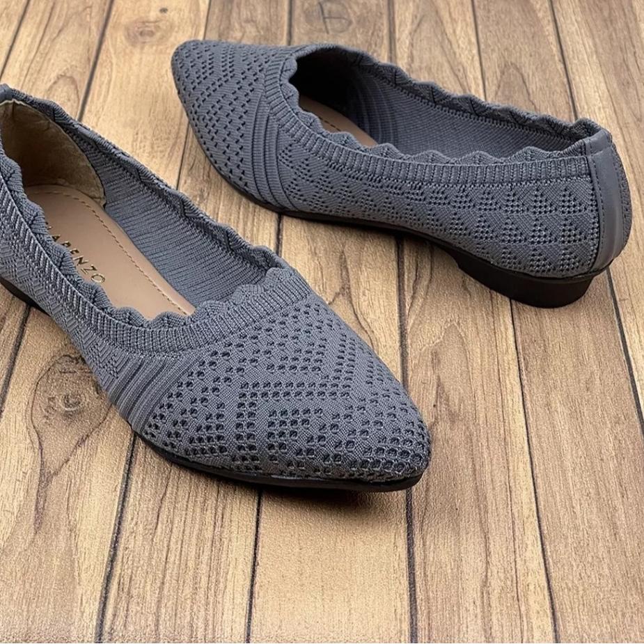 Paling Disukai.. SEPATU SANDAL BALETNWANITA RAJUT IMPORT/FLATSHOES TERBARU BERKUALITAS/SEPATU SOL KA