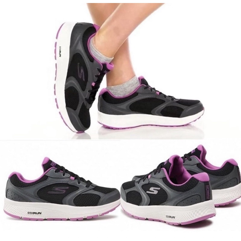ORI SKECHERS WMNS GORUN CONSISTENT - BLACK PURPLE