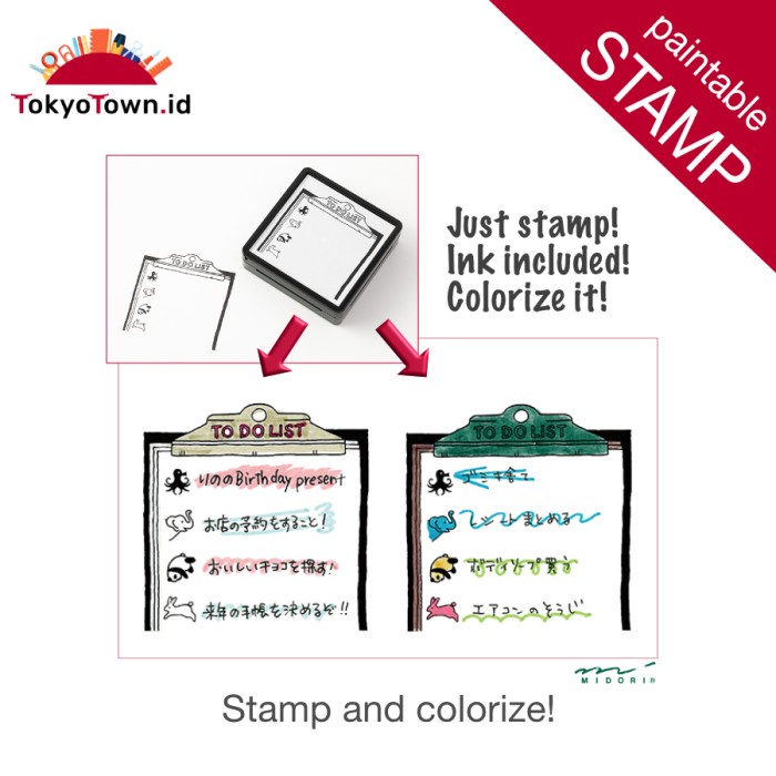 

Aman Midori Stamp â€œTo-Do-Listâ€ For Notebook And Diary Gilaa!!!