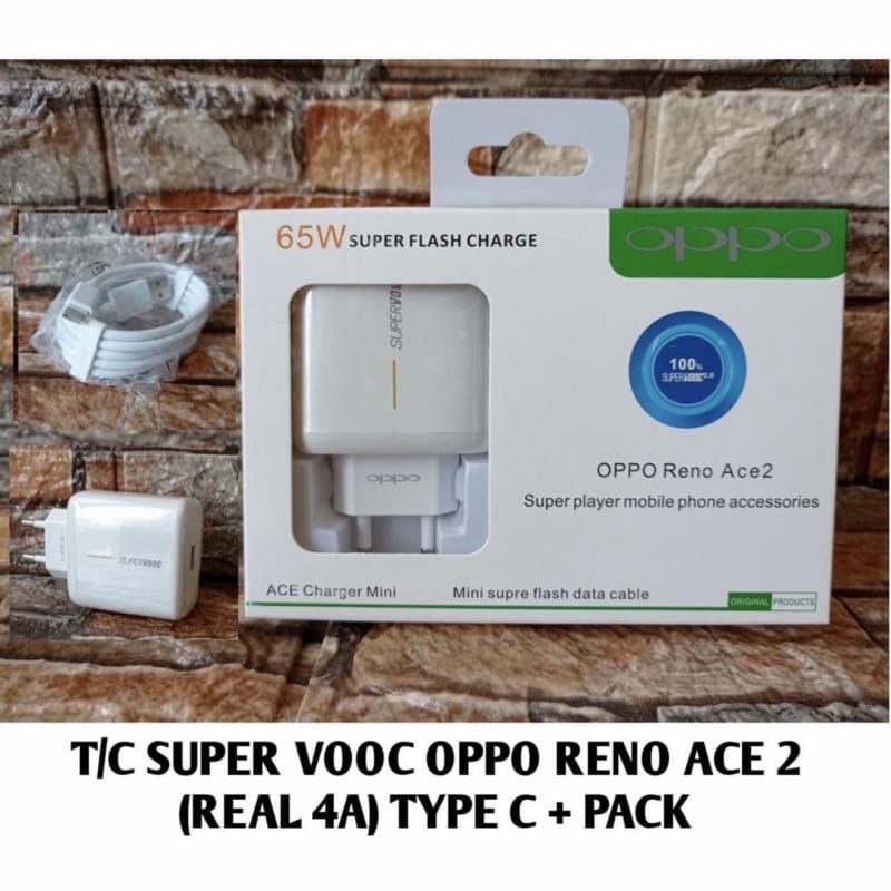 Charger OPPO RENO 65W Super VOOC OPPO RENO Super VOOC Flash Charging Original type micro USB TYPE C