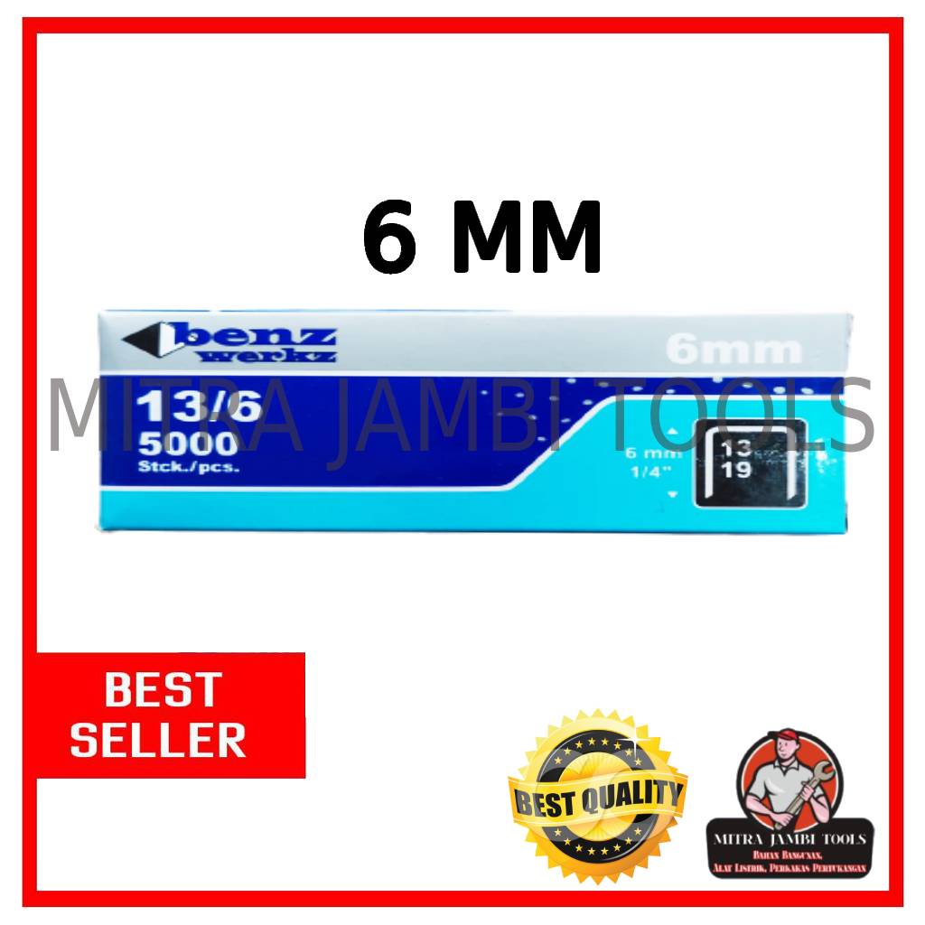

ISI STEKER TEMBAK BENZ 6 MM / REFILL STAPLES