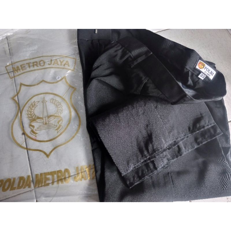 Celana PDH Hitam / Celana panjang hitam bahan / Celana PKL / Celana kerja / Celana kantor