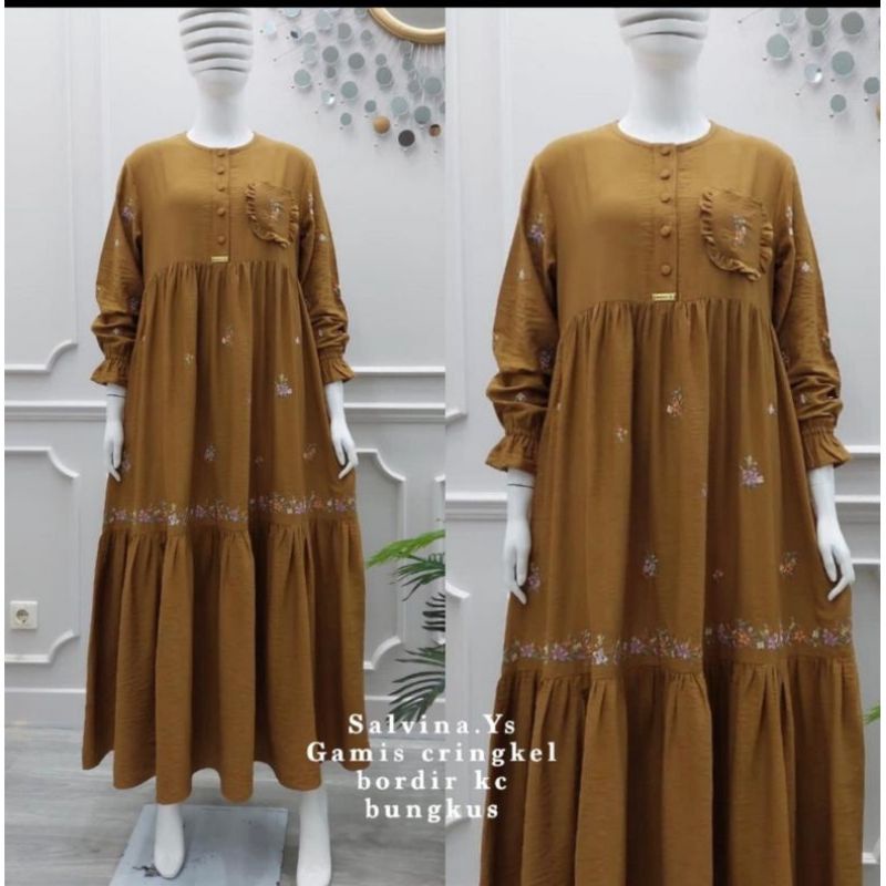 Gamis Salvina Bordir