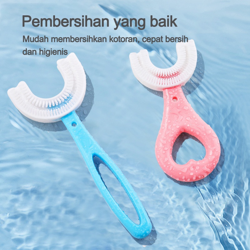 Sikat Gigi Anak Bentuk U Bahan Silikon / Training Toothbrush / Tooth Brush Baby Silicon type U Sikat Gigi Anak Sikat / 301