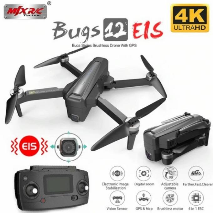 [ Promo ] Mjx B12 Eis Lipat Dapat Tas Wifi 5G 4K Uhd Camera Gps Drone B20 - Drone Kamera Dan Aksesor