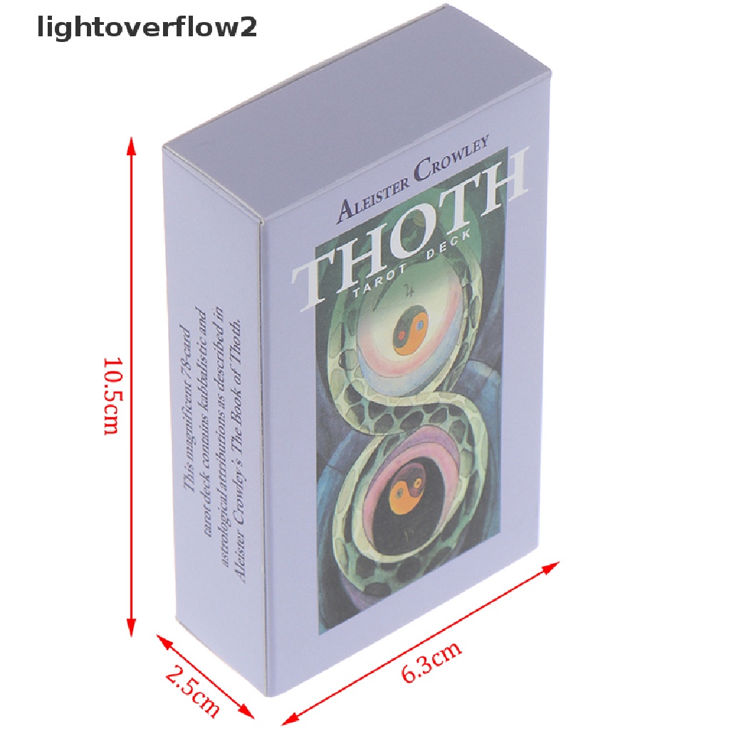 (lightoverflow2) 78 Kartu Tarot Crowley Thoth