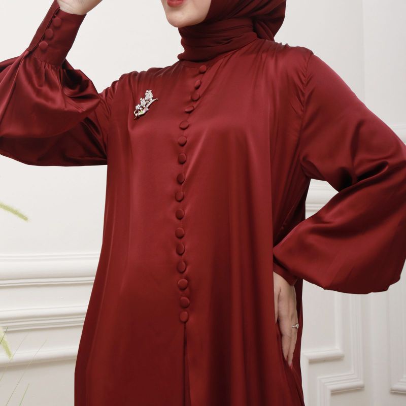 FASHION MUSLIM // ANDARA DRESS // BAHAN ARMANY SILK // KODE AB