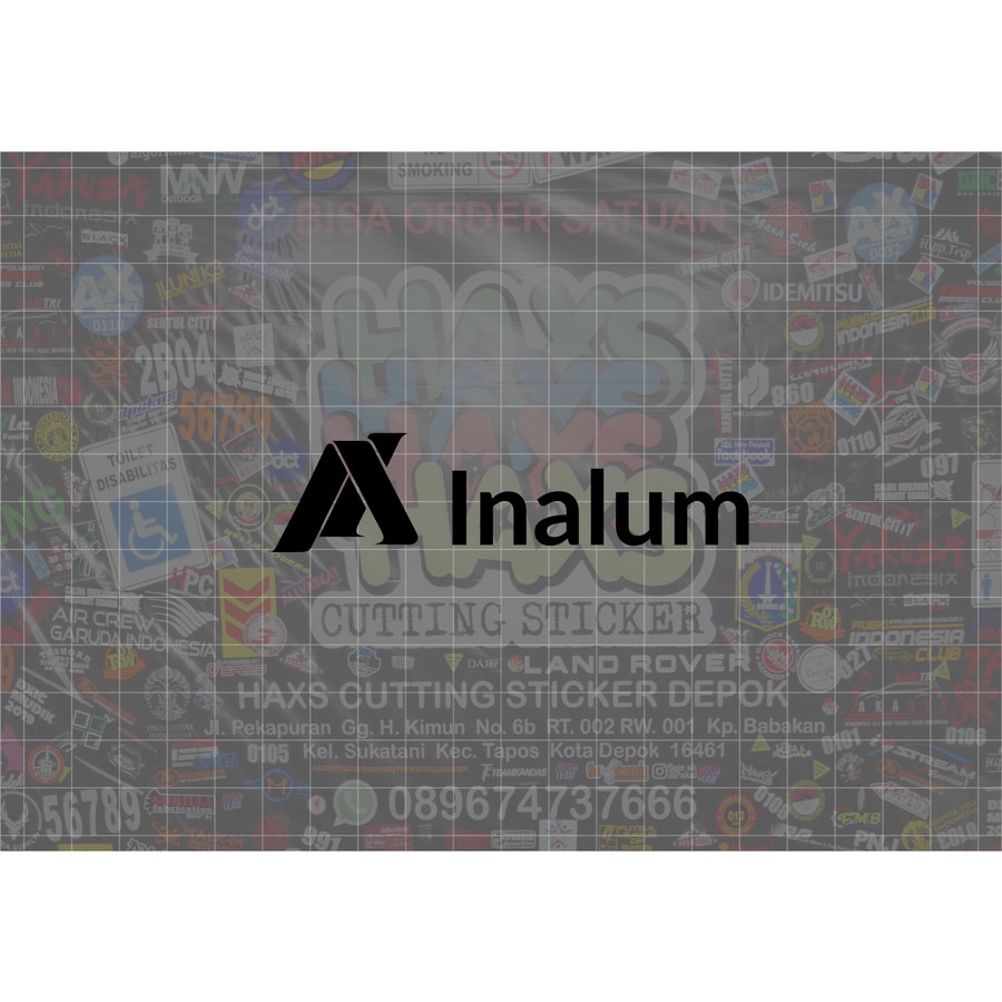 Cutting Sticker Inalum 10 Cm Untuk Motor Mobil