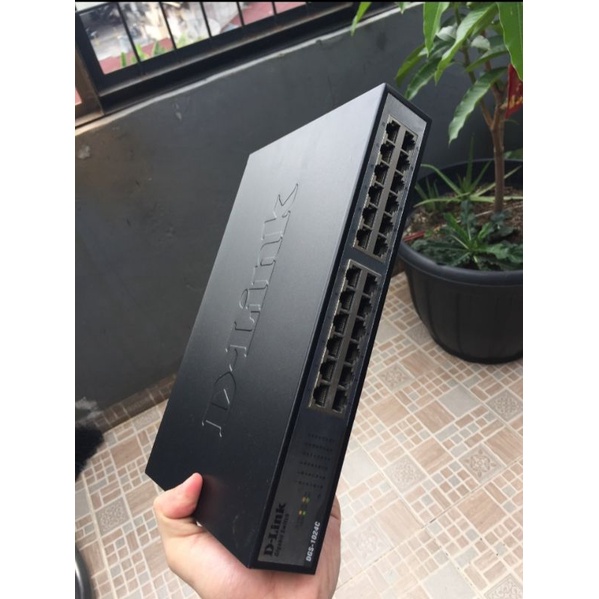 switch dlink D-Link dgs-1024c 24 port gigabit Ethernet rt rw net