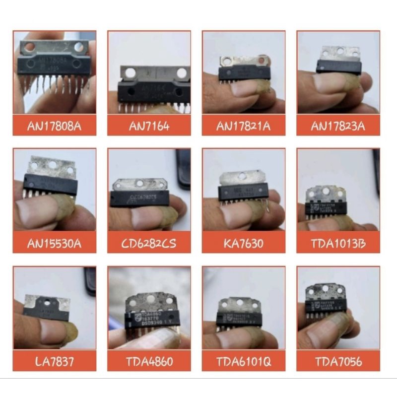 IC- AN17821A/AN17823A/AN15530A/KA7630/TDA1013B/LA7837/TDA4860/TDA7056/LA42032/KA2142/LA4265/LA4285/L