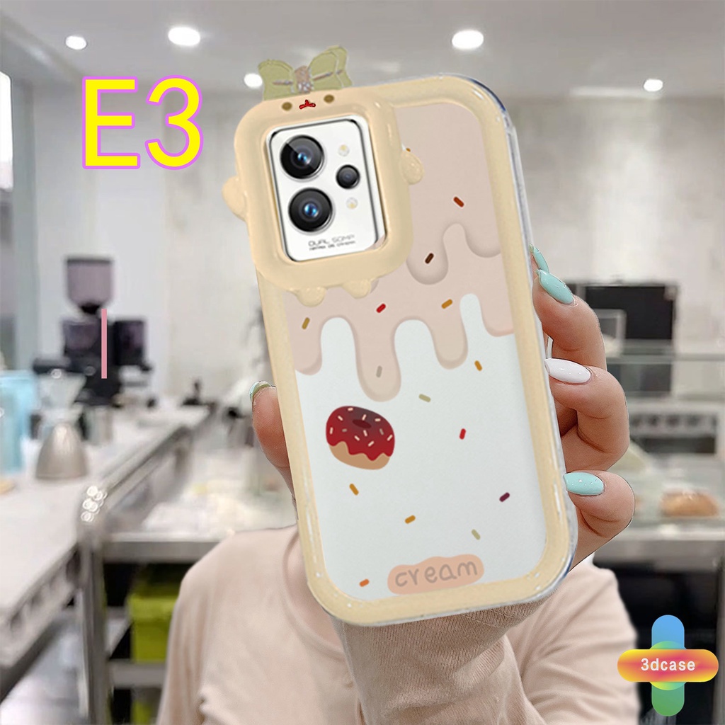 Soft Case Realme C15 C21 C11 2021 C21Y C31 C35 C25 C20 C3 C12 C2 C25S 5S 5 5S 5i C17 7i 9i C1 C25Y C2 C3i 6i C20A V11 Narzo 20 10 10A 20A 30A A7 A5S A15 A16 Y12 Y20 Y15S A03 Ins Butter Cream Monster Anti-fall Case