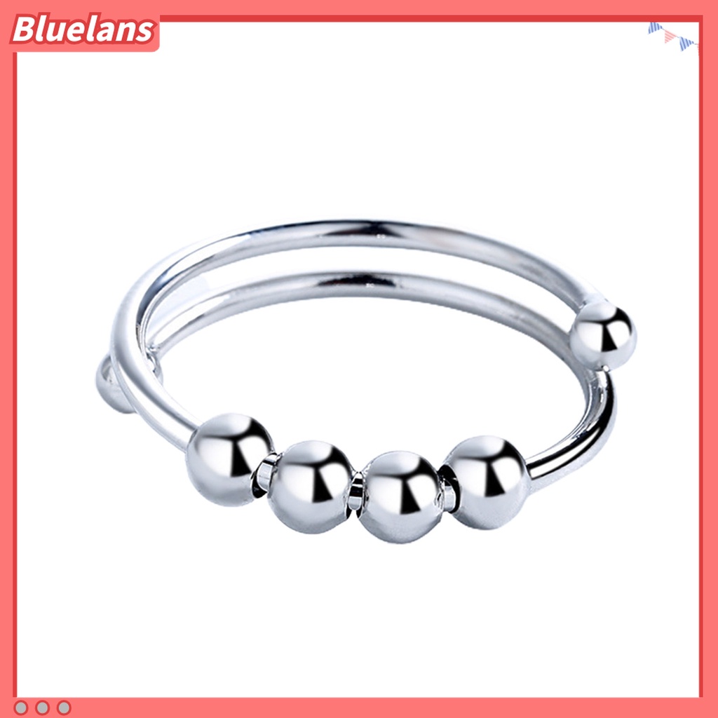 Bluelans Cincin Model Terbuka Bahan Alloy Bentuk Geometris Untuk Fashion