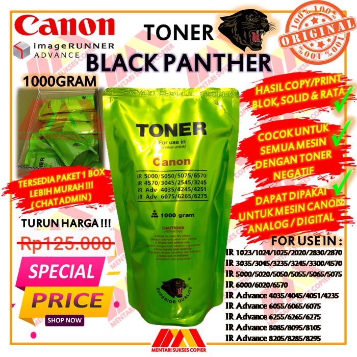 

Premium Toner Black Panther Mesin Fotocopy Terlaris Dan Termurah