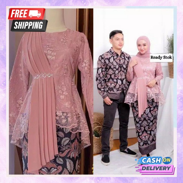 Bsju Kbaya Wisuda Oneset Kebya Copel Stelan Kabaya Kondangan Bj Tunangan Kekinian Kebayak Moderen Se