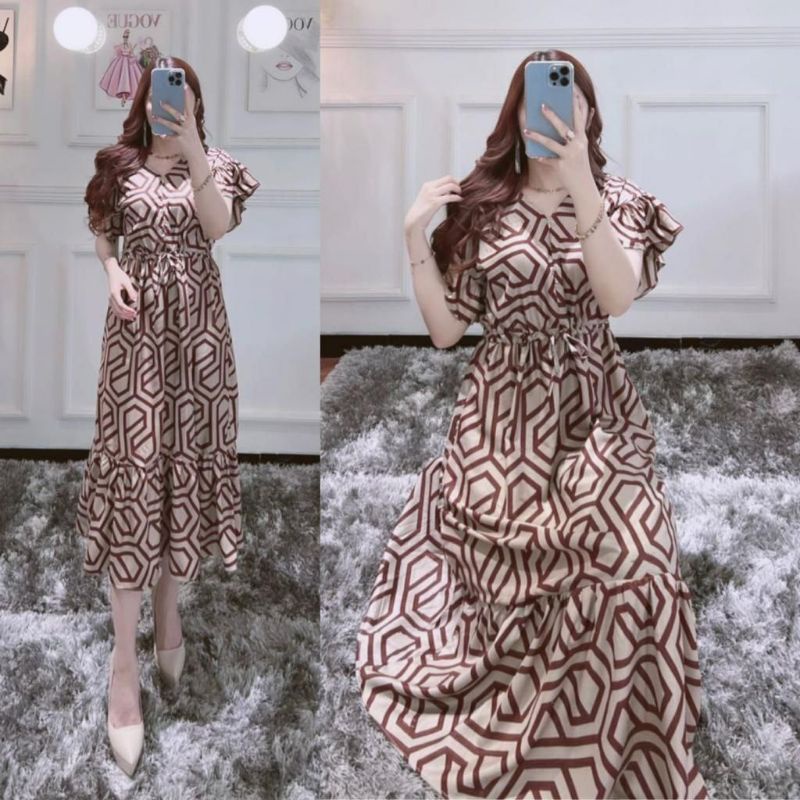 daster Wanita Rayon Zara Terbaru Kekinian tali serut Busui