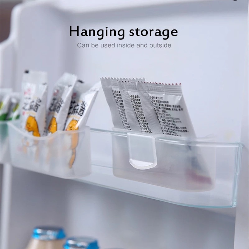 2 Pcs Kualitas Tinggi Tembus Pandang Dapur Storage Box Adjustable Rak Penyimpanan Kulkas Freezer Rak Holder Organizer Rumah