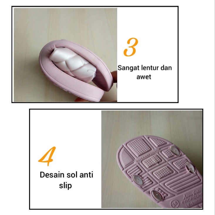 gos NEW ERA LB 11013 Sandal Selop Flat Wanita Sandal Slop Jelly Sendal Cewek