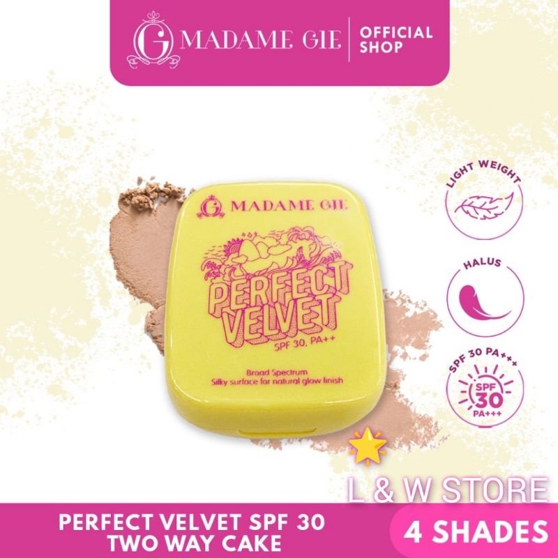 Madame Gie Perfect Velvet SPF 30 PA+++/Bedak Padat