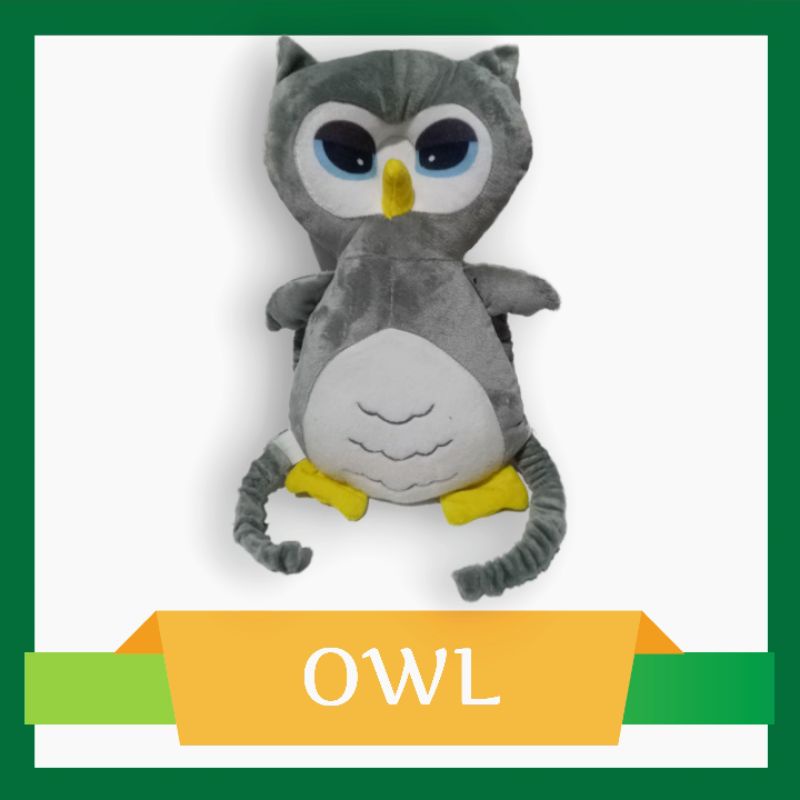 (Free Belt OWL) Bantal Pelindung Kepala Bayi Merangkak Anti Jatuh | Head Neck Pillow Pad | Baby Head Protektor