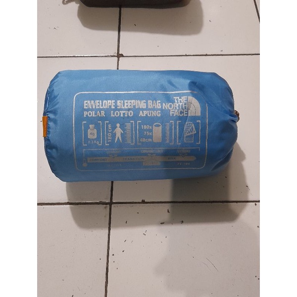 sleeping bag UL + bantal - sb ultralight polar lotto Grade Ori