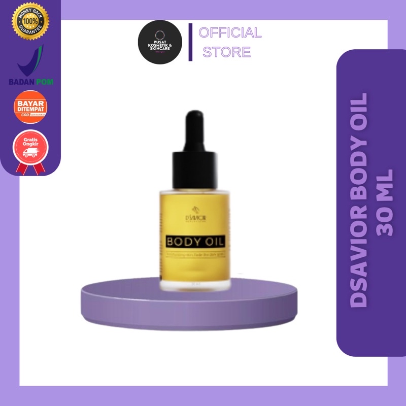 Dsavior Body Oil Original Mencerahkan Badan Melembabkan Kulit BPOM Bisa COD