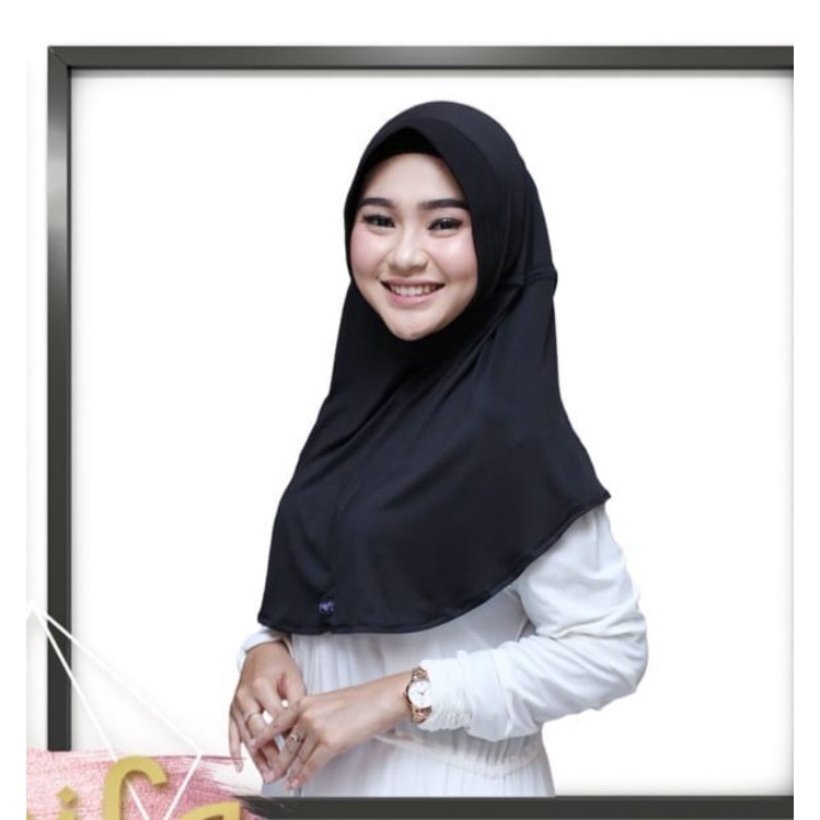 Serut Elnifa Hitam/Elnifa ORI/ Jilbab ORI elnifa/hijab bergo serut