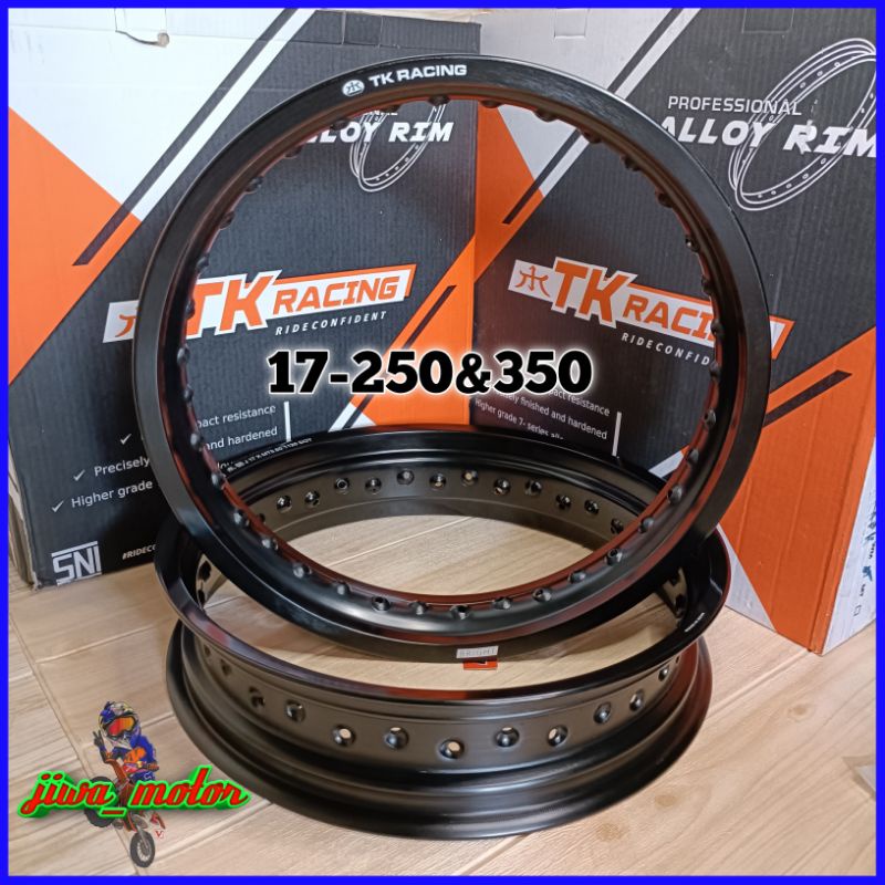 velg TK racing ring 17 250 & 350 hole 36 paket sultan harga sepasang velg pelek 17 250 350 TK racing