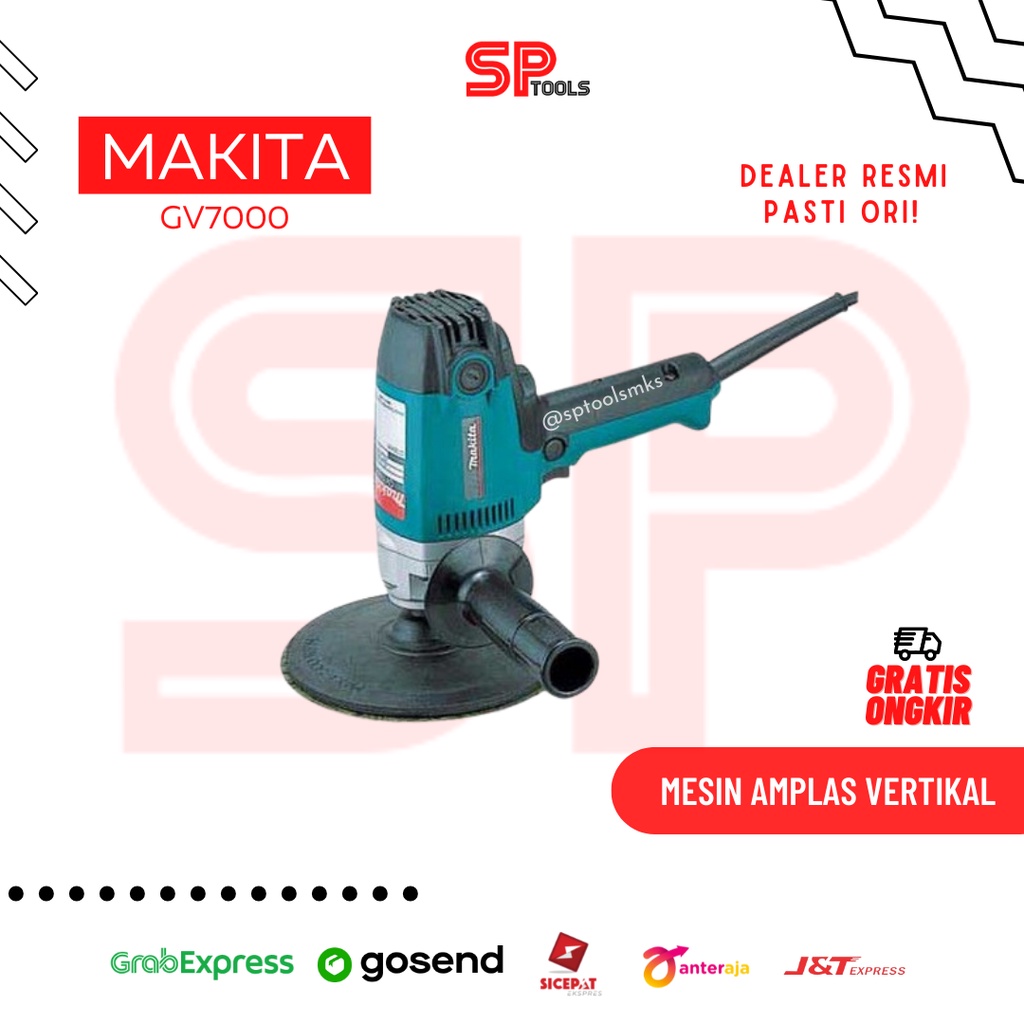 MESIN AMPLAS SANDER VERTIKAL BULAT DISC SANDER 7" 7 INCH MAKITA GV7000 / GV 7000