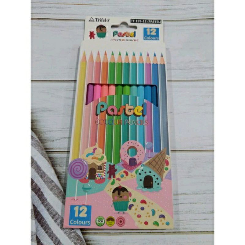 

Pensil Warna Macaron/Pastel 12Warna