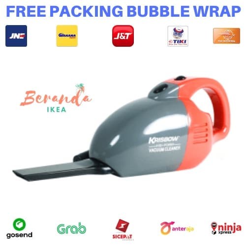 Vacuum Mobil Krisbow - Vacuum Cleaner Mini 12V / Vacum Penghisap Sedot Debu Mobil