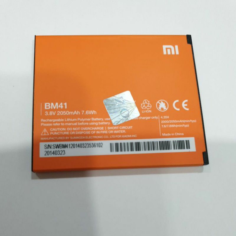 Battery Xiaomi BM41 Redmi 1